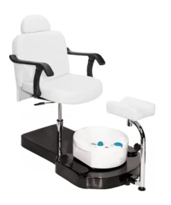 Pedicure Chair with Bathtub and Footrest