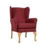 Brick Queen Anne Fireside Chair FSC 009 BRK