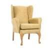 Ochre Queen Anne Fireside Chair FSC 009 OCH