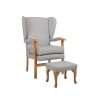 Stone Jubilee Fireside Chair with Footstool FSC 008 STO ST 009 STO