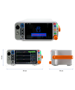 Veterinary vital signs monitor with CO2 capnography