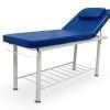 2 Sections Steel Fixed Treatment Table Blue